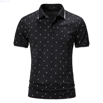【high quality】  Mens 2023 Summer Sailing Print Short Sleeve Polo Shirt