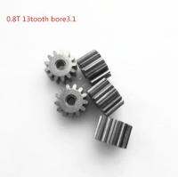 10pcs/lot 0.8M metal 13 tooth bore 3.1m Gear Micro Mini Motors Diy Small Module Gear