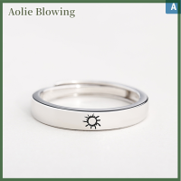 Aolie แหวนคู่แบบเปิดปรับได้สำหรับเป็นของขวัญวันครบรอบแต่งงาน