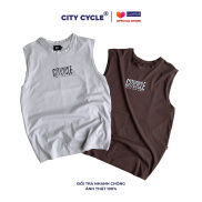 Áo tanktop nam nữ City Drip áo sát nách ba lỗ form rộng unisex cotton City