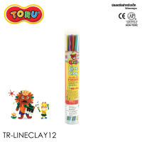 TORU (โทรุ) ดินปั้น 12 สี รหัส TR-LINECLAY12