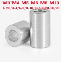 ●✌▫ 5/10/20pcs/lot Aluminum Bushing M3 M4 M5 M6 M8 M10 aluminum flat washer gasket round hollow no thread standoff spacer