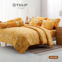 TULIP ชุดเครื่องนอน ผ้าปูที่นอน ผ้าห่มนวม รุ่น TULIP Delight ลิขสิทธิ์การ์ตูนหมี Pooh ลาย DLC108