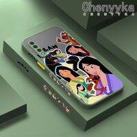 Chenyyka เคส A30s A50s A50ลายกาแลคซีของปลอกสำหรับ Samsung เคสลายการ์ตูนจาก Mulan เคสแข็งกันแรงกระแทกเคสซิลิโคนลายขอบสี่เหลี่ยมคลุมทั้งหมดเคสนิ่มป้องกันเลนส์กล้อง