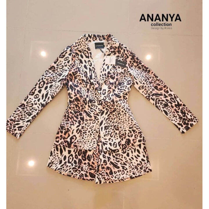 ชุดขายาว-ชุดสูทลายเสือ-ananya