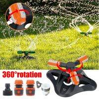 Auto Rotating Irrigation Sprinkler 36 Units Angle Spray Nozzles Lawn Water System Large Area Sprayer with Hose Connect Adapter