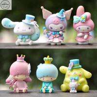 โมเดลคอลเลกชันของตกแต่งเดสก์ท็อปของเล่นตัวการ์ตูนสำหรับเด็กนางฟ้า Cinnamoroll โมเดลโมเดลเคลื่อนไหวของเล่นหุ่นแอคชั่นหุ่นของเล่นทำนองของฉัน