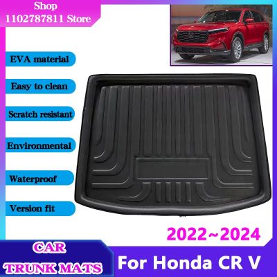 แผ่นรองสัมภาระสำหรับฮอนด้า CR V อุปกรณ์เสริม2023 2022 2024 CR-V CRV RS 5เบาะนั่งพรมกระโปรงหลังรถกันน้ำกันลื่น