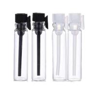 100pcs Mini Glass Perfume Bottle 1ML 2ML 3ML Clear Small Oil Spray Container Trial Installed Glass Perfume Test Tube Wholesale