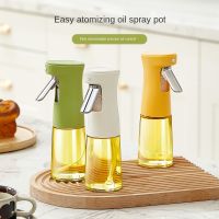 ✒ 240ml Glass Oil Spray Bottle Olive Oil Sprayer for Cooking Kitchen Gadgets Accessories for Air Fryer Salad Making Baking BBQ