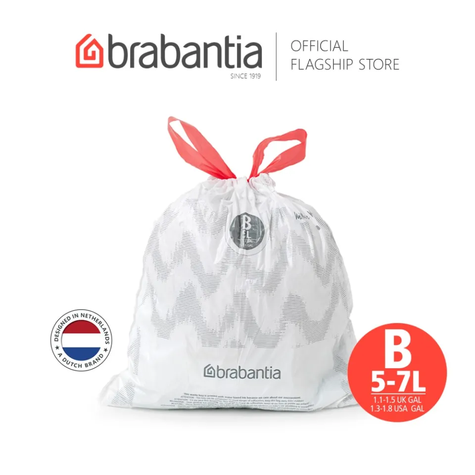  Brabantia PerfectFit Trash Bags (Size B/1.3 Gal) Thick
