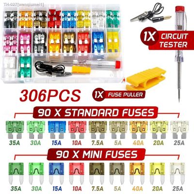 ✺℡ Car Fuse Blade Fuse Kit Fuses Automatic Truck Blade The Fuse Insurance Insert Insurance of Xenon Piece Lights Auto Accessories
