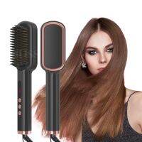 Hair Straightener Set Comb Hair Curly Detangling Brush Professional Multifunctional 2 In 1 Fast Heating Anti-Scald Styler Tools