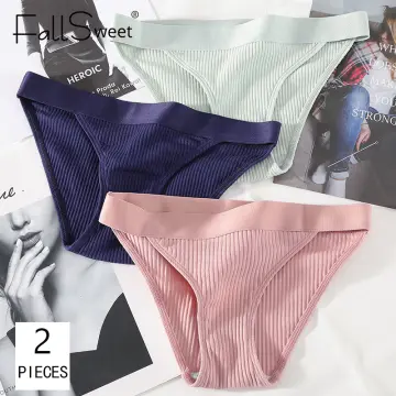 FallSweet 2PCS/Lot Cotton Panties Women Underwear Comfort Ladies