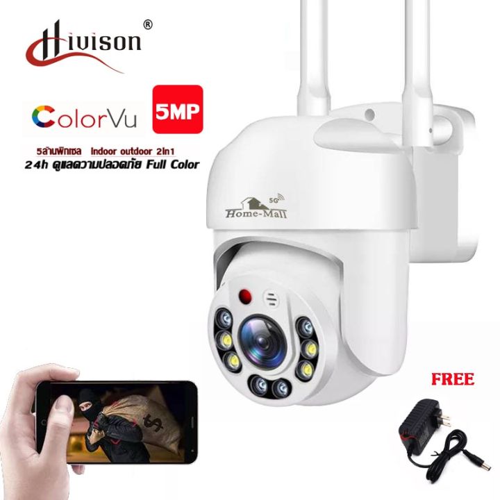 กล้องวงจรปิดไร้สาย-ดูผ่านโทรศัพท์-5-ล้านpixel-ip-camera-ไม่ใส่ซิม-cctv-indoor-wifi-ราคาถูก