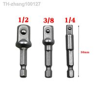 Chrome Vanadium Steel 1/4 3/8 1/2Hex Power Drill Bit Driver Socket Adapter Wrench Sleeve Extension Bar Power Hex Bit Shank