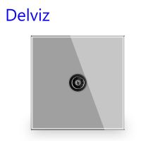 คุณภาพสูง Delviz สายเคเบิลเชื่อมต่อซ็อกเก็ตทีวีโทรทัศน์86มม. * 86แผง Mm แก้วคริสตัลทันสมัยมาตรฐานอังกฤษอินเตอร์เฟสเสาอากาศทีวี Fi731 Lcz39