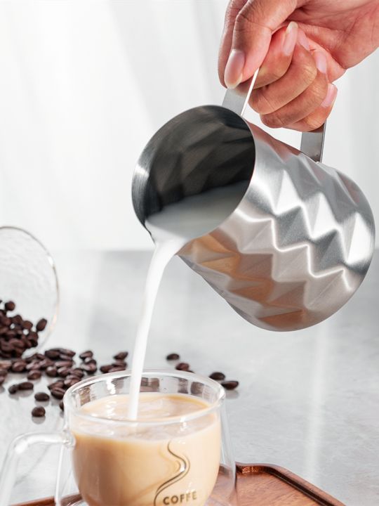 stainless-steel-prismatic-designed-milk-frothing-pitcher-milk-jug-espresso-coffee-barista-craft-latte-cappuccino-cream-cup-maker