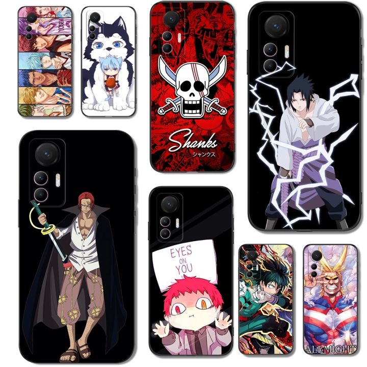 case-for-xiaomi-12-lite-6-5-inch-silicon-phone-back-cover-black-tpu-case-anime-hero