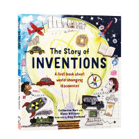 The story of inventions original English book childrens illustration and picture book transportation vehicle human development history 6-9 childrens Enlightenment popular science illustration and picture book