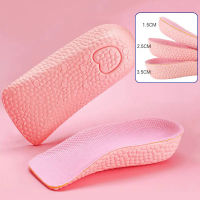 ผู้หญิงความสูงเพิ่ม Insoles ที่มองไม่เห็นครึ่งพื้นรองเท้า3.5เซนติเมตรผู้ใหญ่ส้นยกรองเท้ากีฬาแผ่นสาวความสูงแทรก Brioche