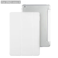 เคสไอแพดมินิ 4 iPad mini 4 Magnet Transparent Smart Case (White) (0726)