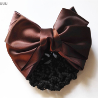 UUU โบว์ barrette Lady hair CLIP COVER bowknot Bun ผู้หญิงผู้หญิงอุปกรณ์ผมใหม่