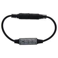 ✴✥ Low-profile Inline Controller Mini 3 Key Dimmer Switch for LED Strip Light Black for retails