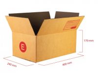 กล่องไปรษณีย์ เบอร์ E+มีพิมพ์ กล่องพัสดุ กล่องไปรษณีย์ กล่องไปรษณีย์ฝาชน ราคาโรงงาน(20 ใบ)