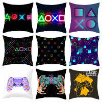 45x45cm Video Game Party Cushion Cover Colorful Keyboard Pillow Case For Gamer Player Home E-sports Ho Decor Throw Pillowcase