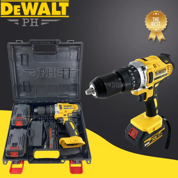 DeWALT Cordless impact Drill with Accessories Set and Tool Boxes Drills tool power tools COD