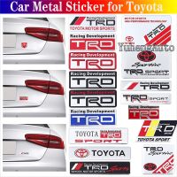 Hot New Car Body Metal Cover Scratches Sticker Auto Trunk Decorative Emblem Badge Decal for Toyota TRD LandCruiser Yaris Camry Vios Corolla zhi