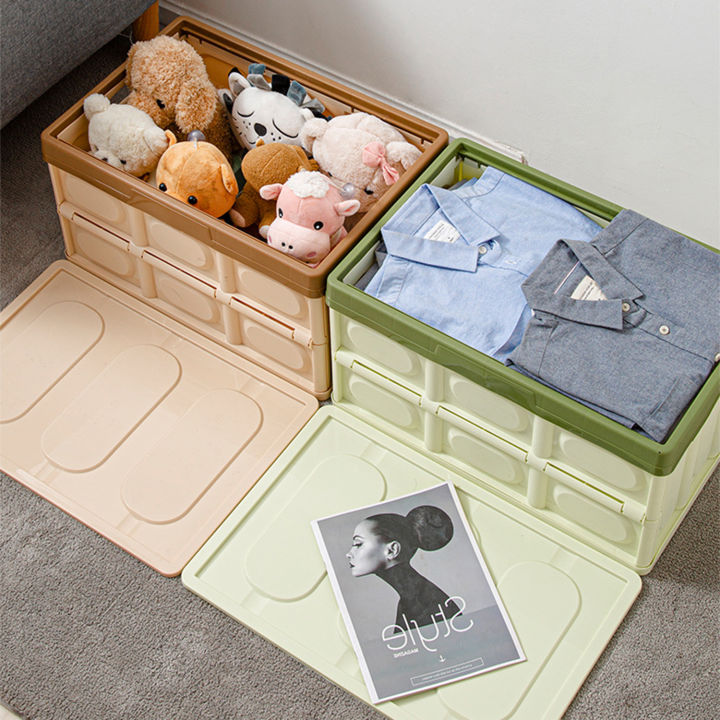 hhsociety-กล่องเก็บของ-กล่องเก็บเสื้อผ้า-มีฝาปิด-พับเก็บได้-กล่อง-กล่องพลาสติก-รุ่น-m