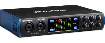 PreSonus Studio 68c 6x6, 192 kHz, USB Audio Interface with Studio One Artist and Ableton Live Lite DAW Recording Software Studio 68c (4 Mic Pres/4 Outs) Audio Interface