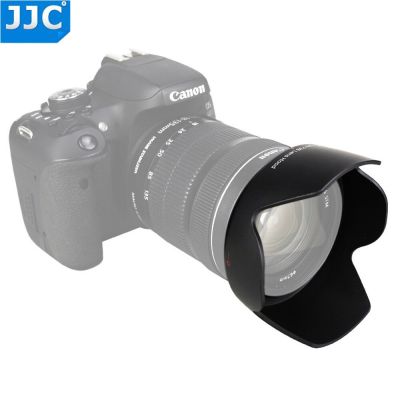หมวกกล้องดาบปลายปืนกล้อง JJC สำหรับ Canon EF-S 18-135มม. F/3.5-5.6คือ STM/EF-S 17-85 F/4-5.6คือ USM SLR แทนที่ EW-73B