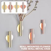 Wall Mounted Flower Tube For Flower Display Modern Door Decoration Dried Flower Holder For The Wall V8H4