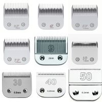 3F 4F 5F 7F 10 #30 #40 #50 # Professional Pet Clipper ใบมีด A5ใบมีดพอดีกับ Andis Oster Clippers สัตว์เลี้ยง Clippers ใบมีดเซรามิค