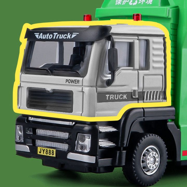 alloy-pull-back-garbage-hygiene-truck-model-simulation-garbage-transport-truck-environmental-protection