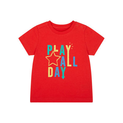 เสื้อยืดเด็กผู้ชาย Mothercare play all day t-shirt YC357