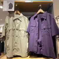 Uniqlo Fitting room summer mens/womens/couples clothing casual loose versatile workwear short-sleeved shirt C455978