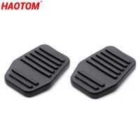 2PCS Car Rubber Brake Clutch Black Skid-proof Pedal Cover Pads Covers For Ford Transit MK6 MK7 2000-2014 6789917 Pedal Accessories