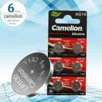 【Bestseller】 6ชิ้น/ล็อต Camelion 1.5V AG10 LR1130โทรศัพท์มือถือ LR 1130อัลคาไลน์ AG10 389 LR54 SR54 SR1130W 189 LR1130ปุ่ม