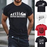 Evolution Car Machinist Motor Mechanic Fashion Mens Funny T Shirts Short Sleeve Graphic Harajuku T-shirt Male Summer Clothing