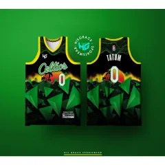 216 HG BASKETBALL CONCEPT GREEN WHITE FULL SUBLIMATION JERSEY FREE