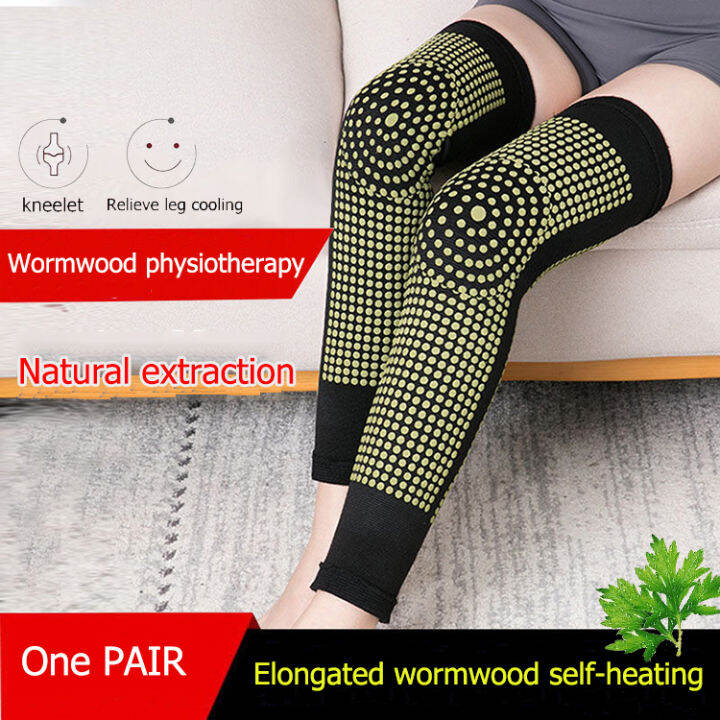 Self Heating Kneepad Knit Extended Doublesided Elastic Leg Warmer Relieves Pain And Improves
