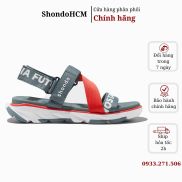 Giày Sandal SHONDO nam nữ F6 sport future xám đỏ F6S0026 Shondo chính hãng