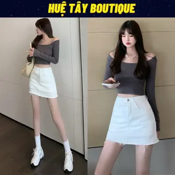 jean trắng giá tốt Tháng 7 2023 Chân váy  Mua ngay Thời Trang Nữ  Shopee  Việt Nam