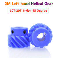 1 PC 2M 13T 15T ไนลอน Helical Gear 45 องศาซ้ายพลาสติก Staggered เพลาเกียร์ 2 โมดูล 13 15 ฟัน Keyway BORE 14-20 มม.-aerwererwess