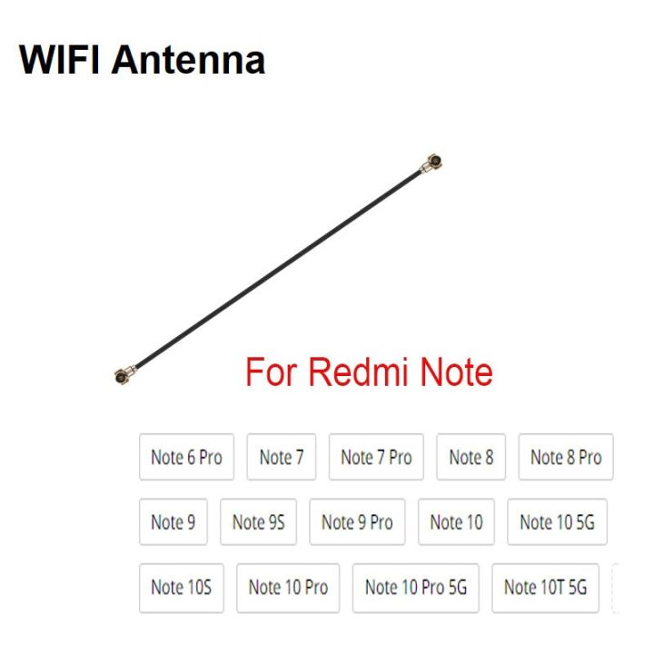 【☄New Arrival☄】 nang20403736363 Wi-Fi สัญญาณ Wi-Fi สายสายเคเบิลงอได้ริบบิ้นเสาอากาศทางอากาศ Xiaomi Redmi Note ซ่อมแซมชิ้นส่วนสำหรับ6 7 8 9 9S 10S 10T Pro Max 5G
