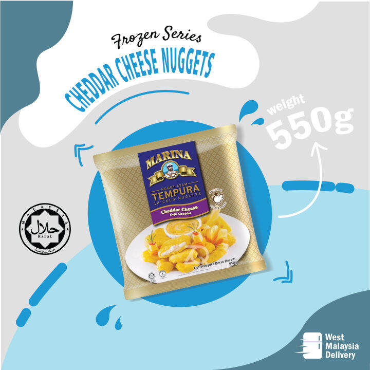 MARINA Tempura Chicken Nuggets Cheddar Cheese / Nuget Ayam Tempura Keju